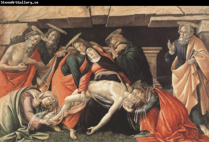 Sandro Botticelli Lament fro Christ Dead,with st jerome,St Paul and St Peter (mk36)